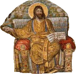 Risultati immagini per immagini di Cristo Imperatore del Mondo del Mosaico di S. Pudenziana (V sec.) Christus Imperator Orbis Terrae. Particolare del Mosaico Absidale di S. Pudenziana, commissionato da Papa Innocenzo I (410-417 ca.) dopo che fu creato il Titulus Pudentianae durante il Papato di Damaso (380 ca.)